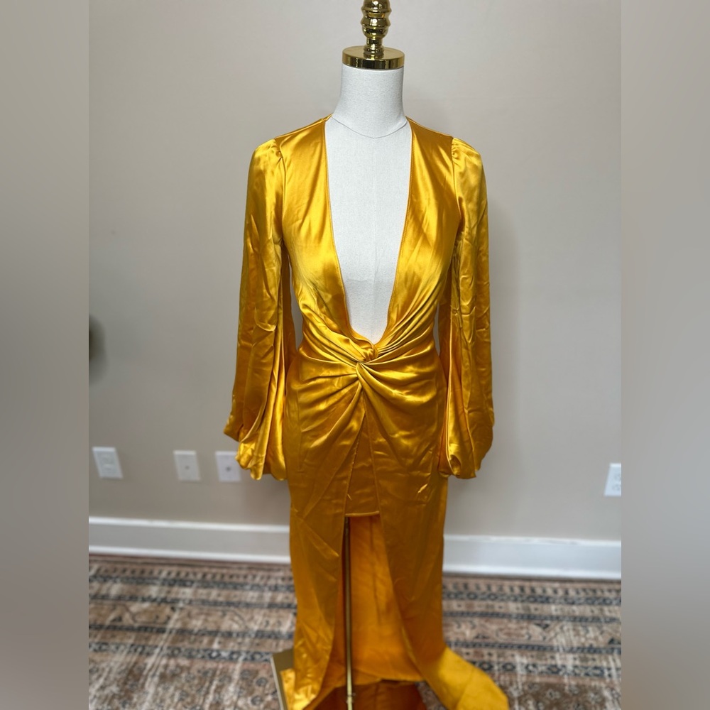 YAURA tawa dress in yellow NWT size UK 6 - Picture 6 of 7